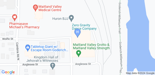 Map to Huron BJJ